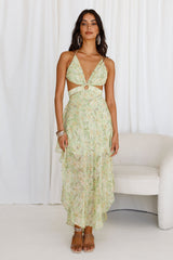 Changing Seasons Maxi Dress Green