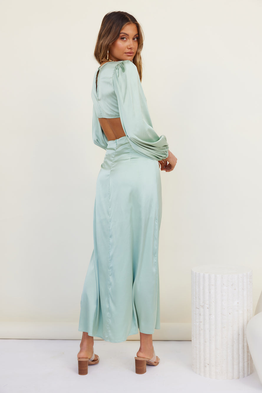 Under The Shade Maxi Dress Sage