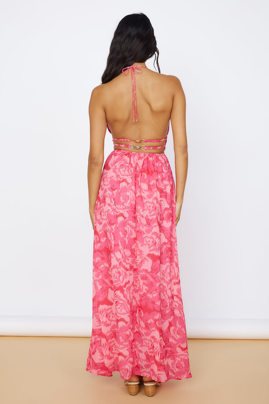 Sunshine Glow Maxi Dress Pink