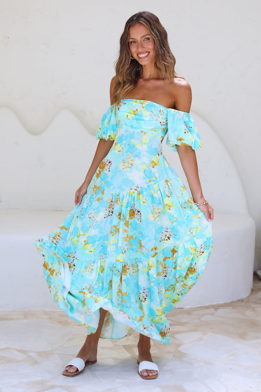 Dive Deeper Maxi Dress Green