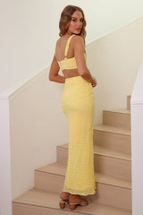 Picnic On The Beach Maxi Skirt Yellow