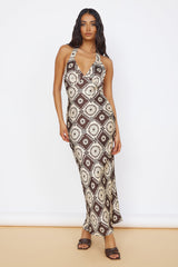 Hearing Symphonies Maxi Dress Brown