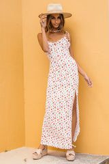 Western Sky Maxi Dress White