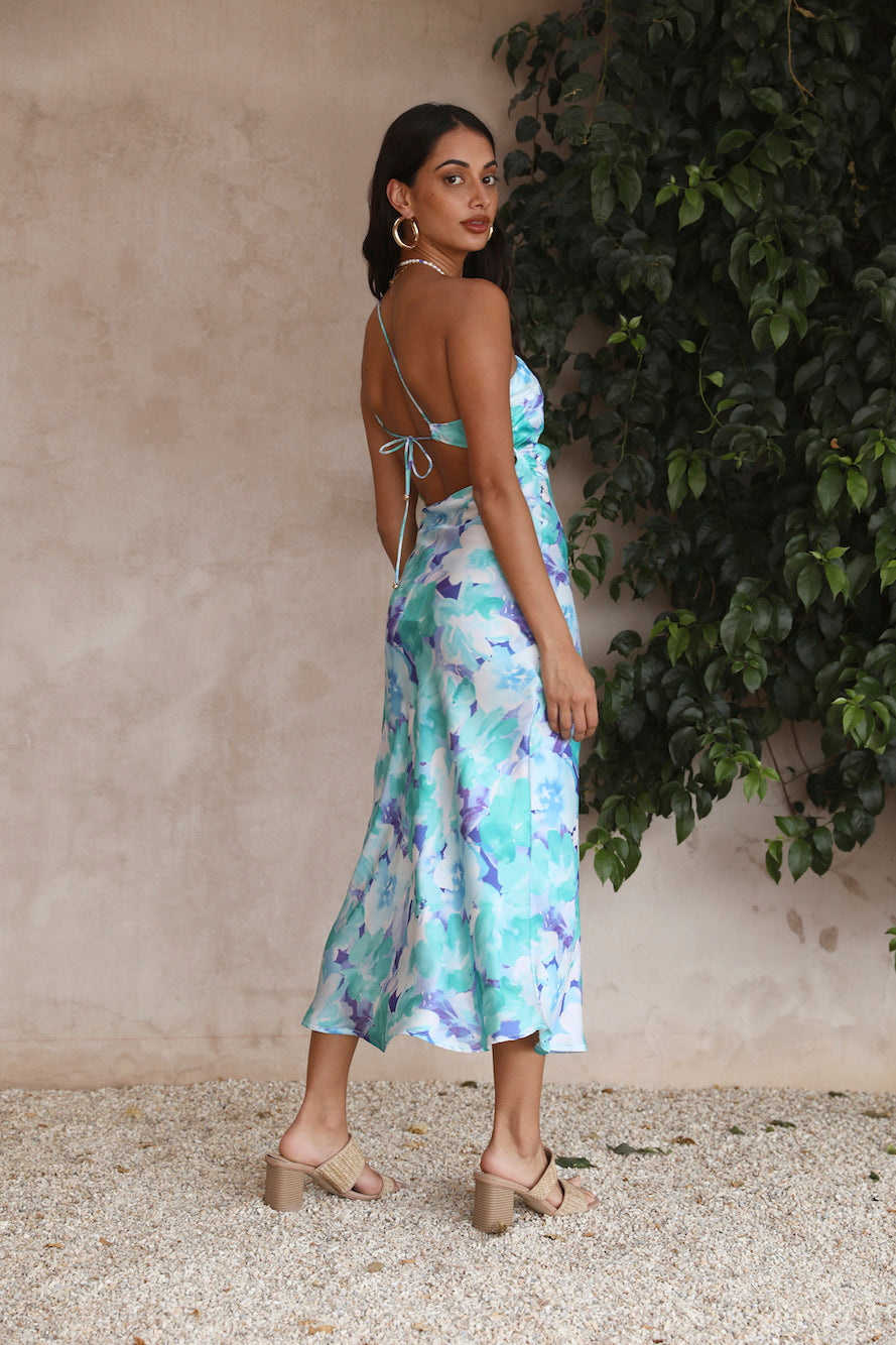 Perfectly Fine Maxi Dress Blue