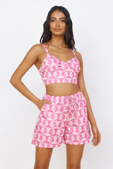 Secrets of Summer Shorts Pink