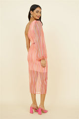 Getaway Car Midi Dress Pink