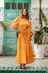 Cheery Maxi Dress Orange