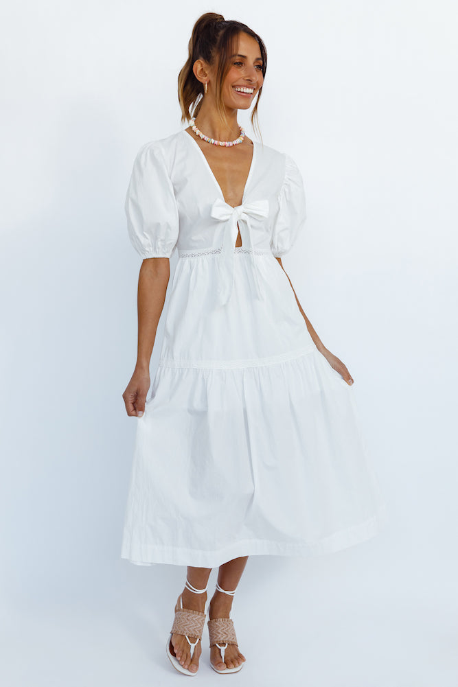 Summer Sundance Maxi Dress White