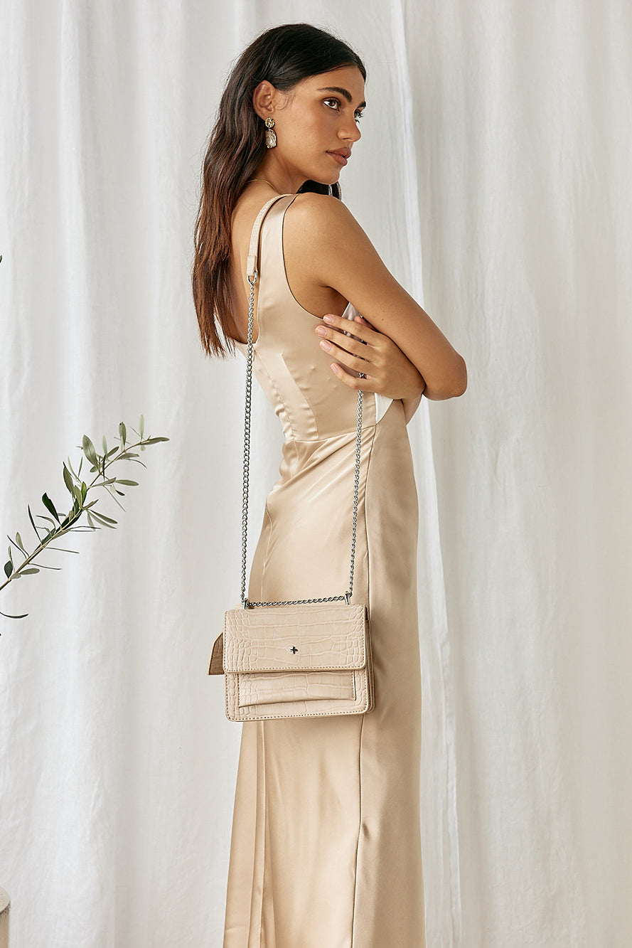 When You Breathe Maxi Dress Beige