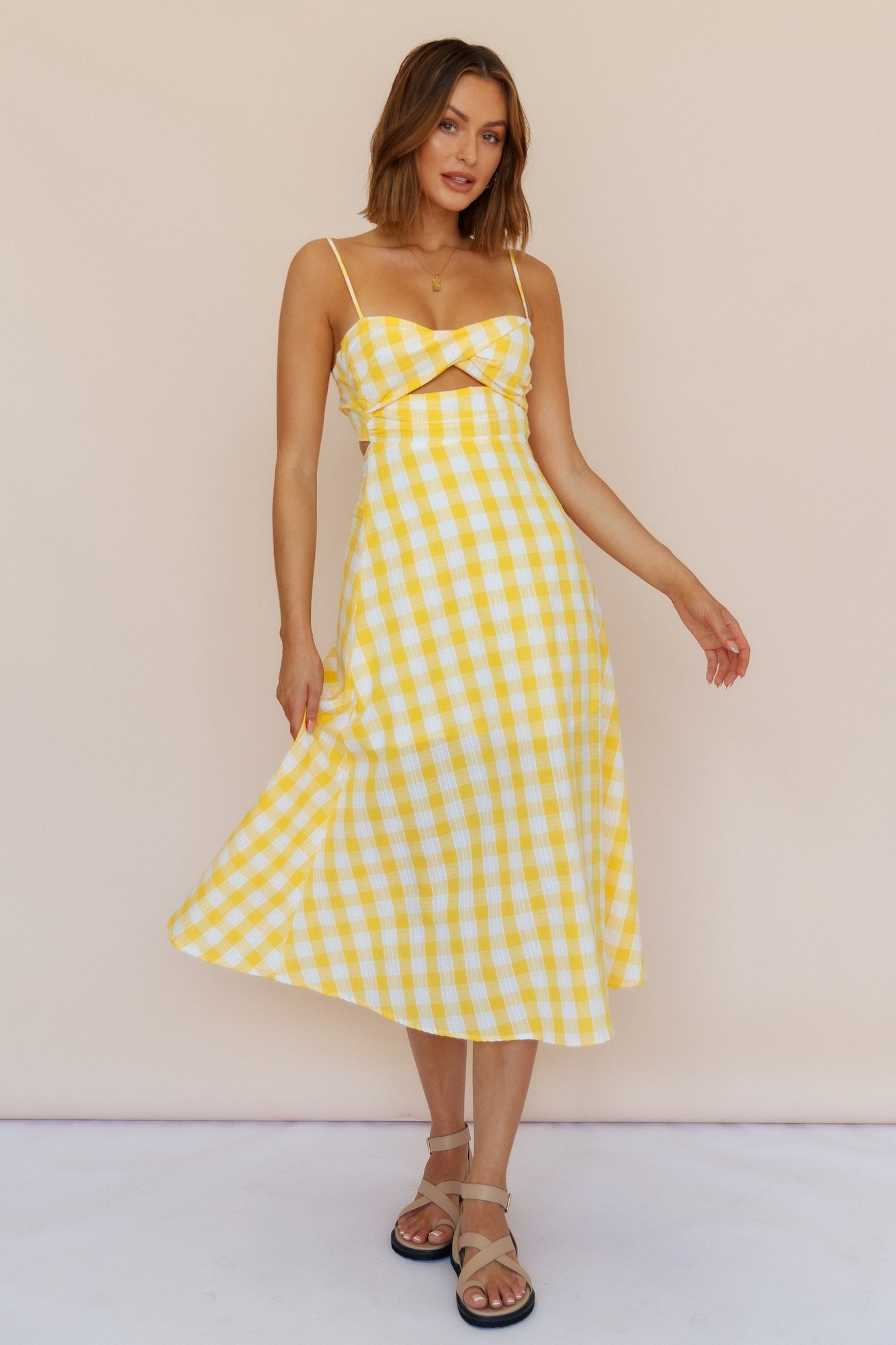 Never Cloudy Maxi Dress Yellow