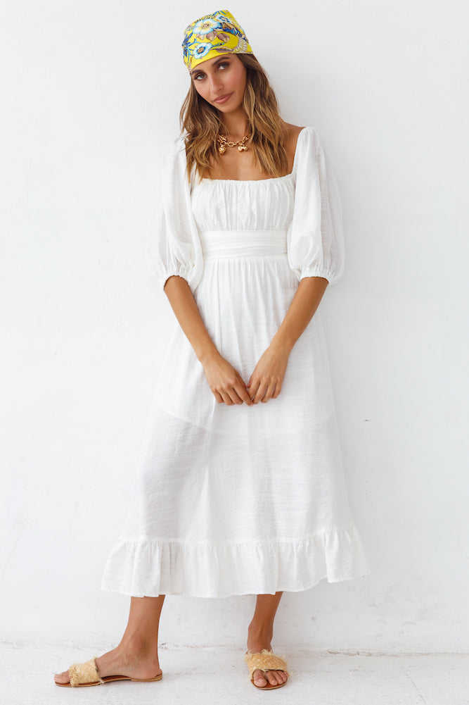 Eternal Dreaming Maxi Dress White