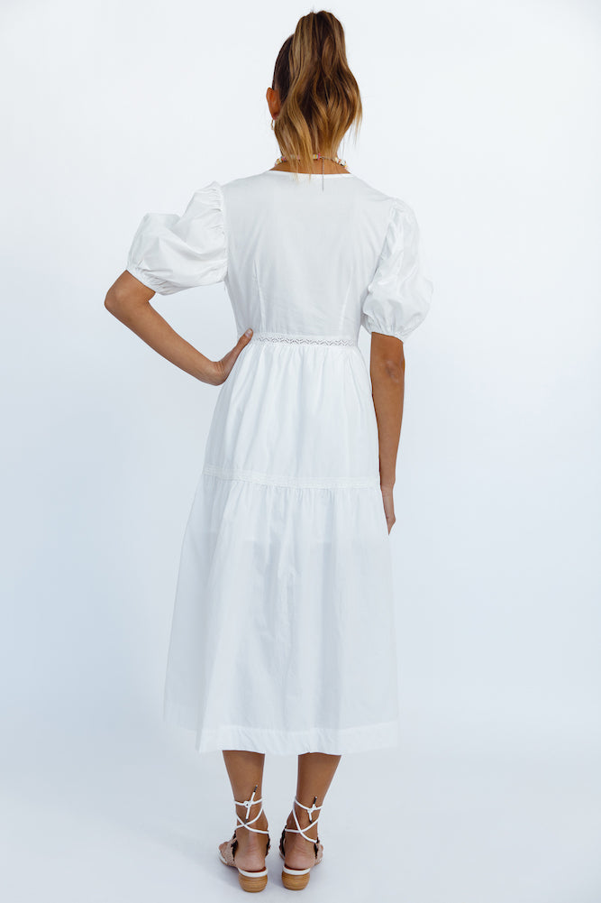 Summer Sundance Maxi Dress White