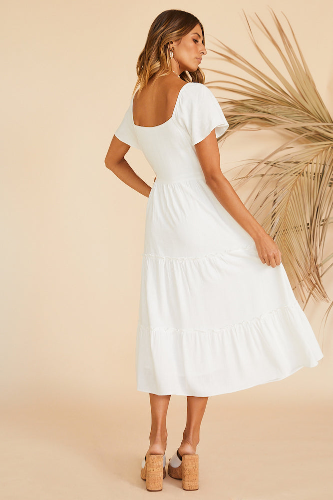 This Sweet Feeling Midi Dress White