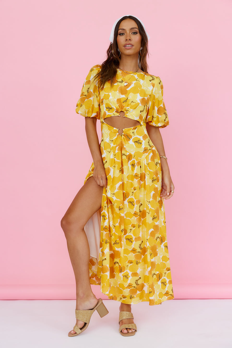 Summer Breeze Maxi Dress Yellow