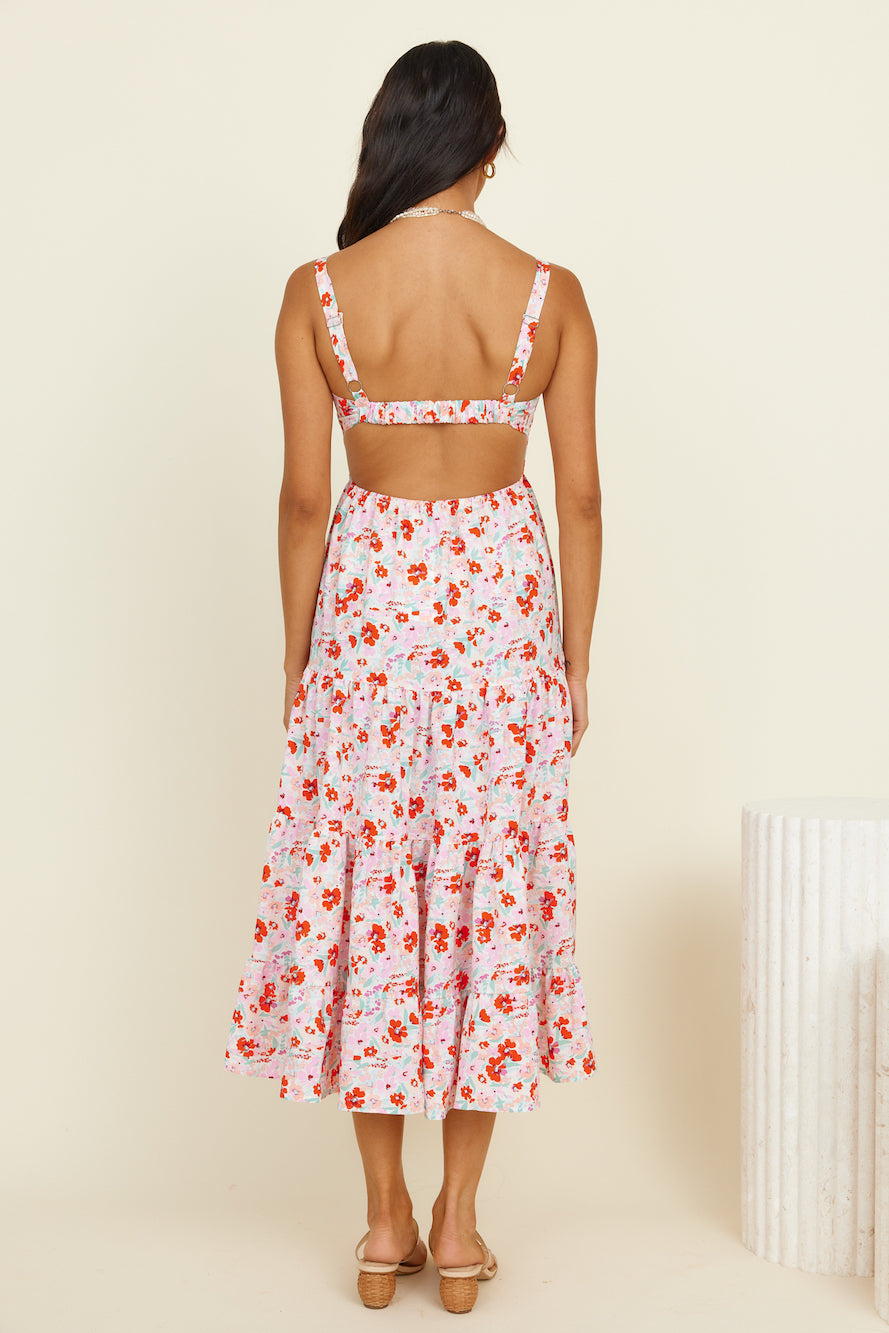 Vivid Daydreams Maxi Dress Pink