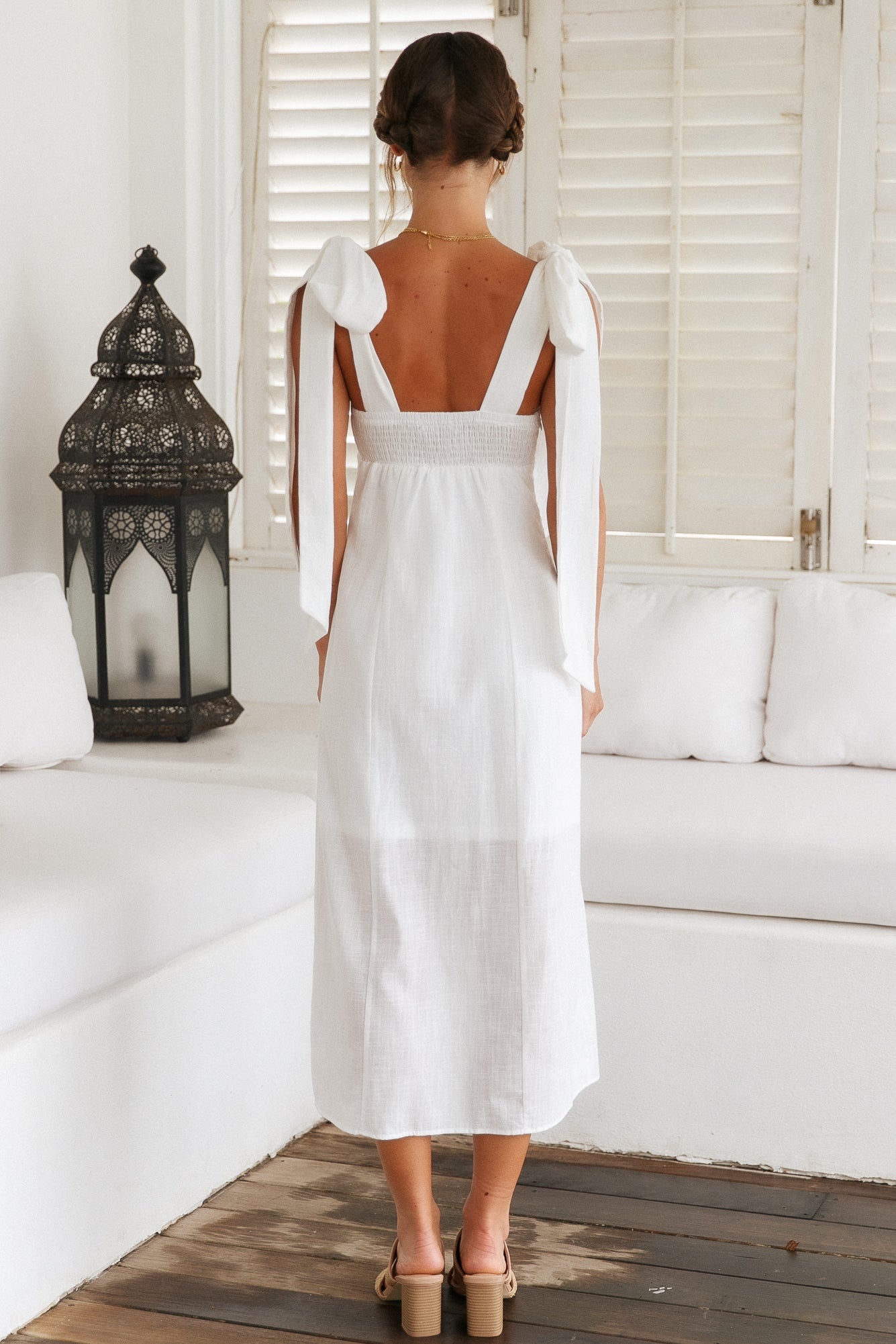 Daily Affirmations Maxi Dress White