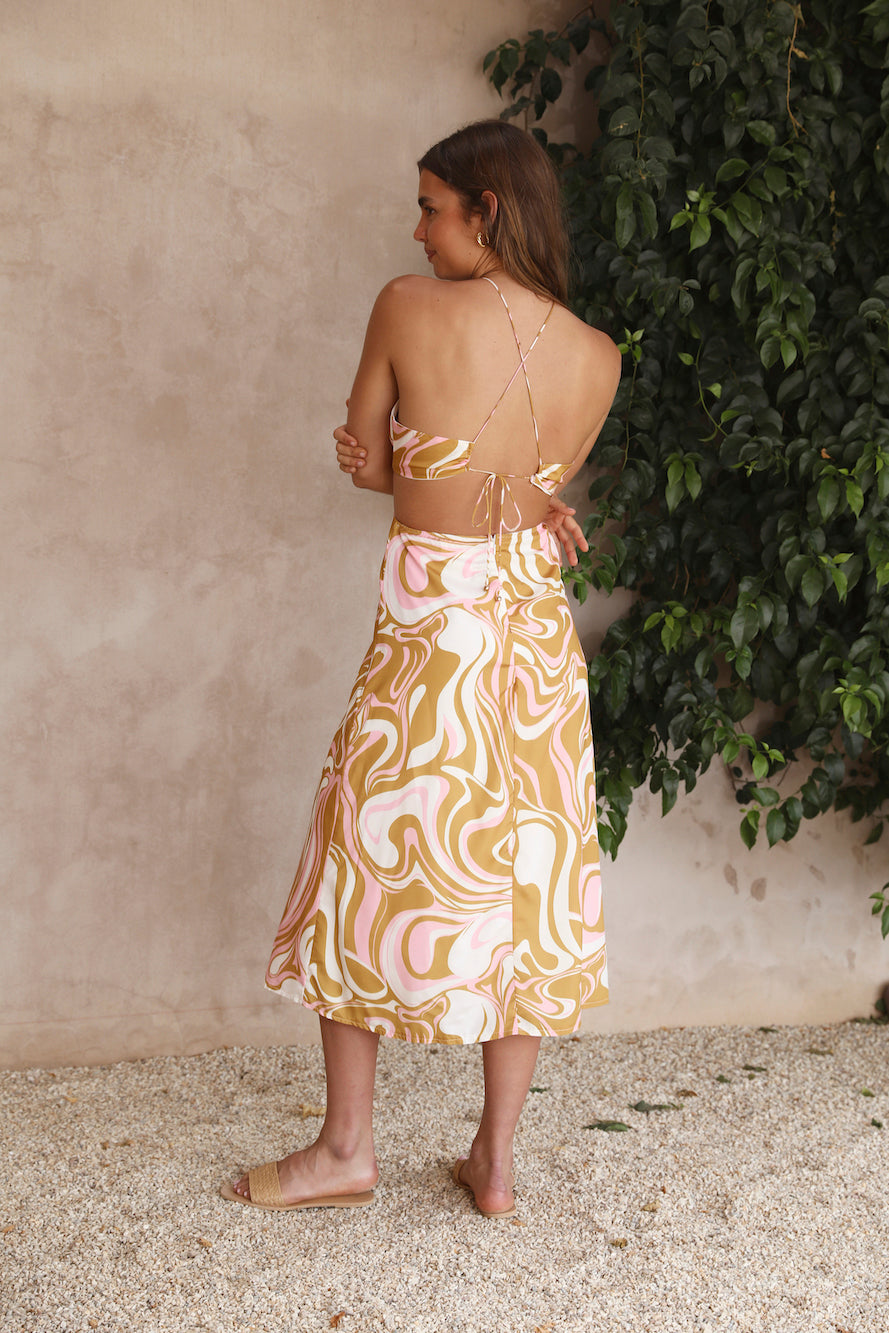 Off My Mind Maxi Dress Yellow