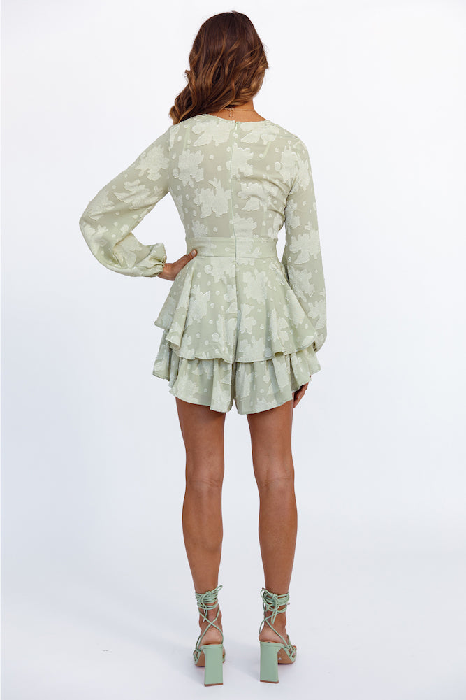 Sweeter Than Sugar Playsuit Green