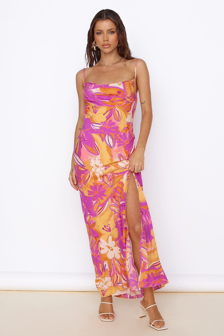 Tropical Sunrise Maxi Dress Multi