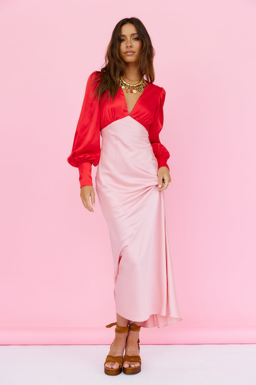 Strawberry Shortcake Maxi Dress Pink