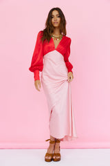 Strawberry Shortcake Maxi Dress Pink