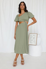 Scent Of Jasmine Maxi Dress Green