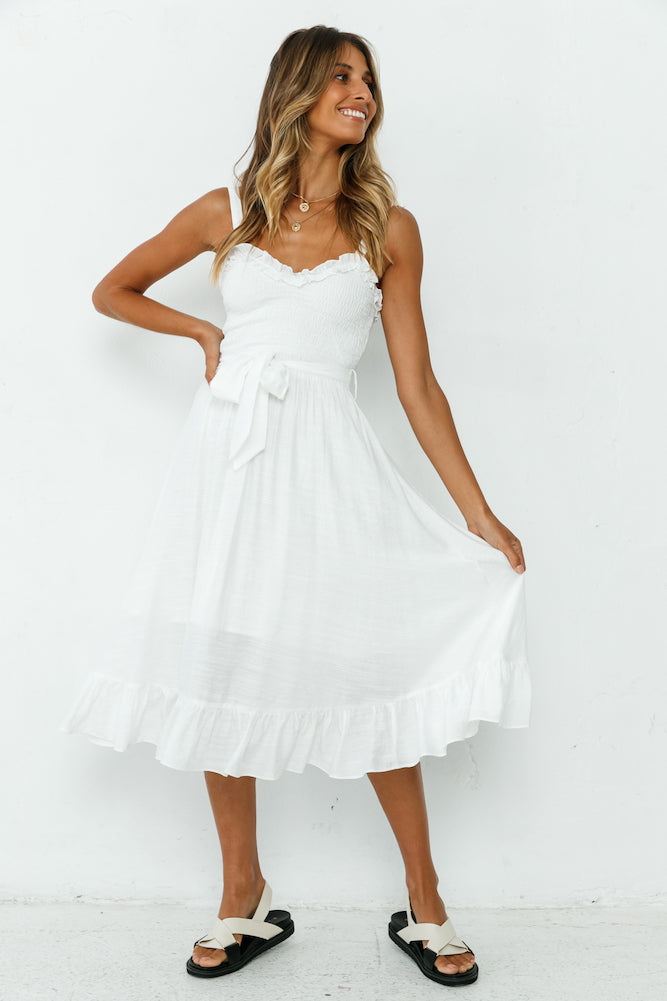 Darling Do Midi Dress White