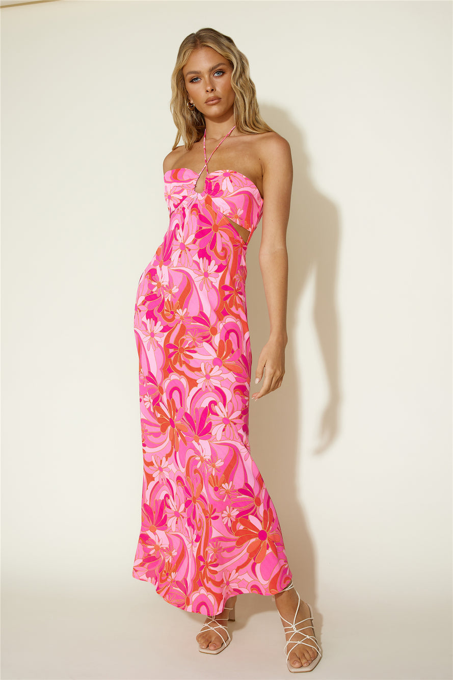 Summer Getaway Maxi Dress Pink