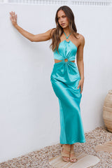 Levelled Soul Maxi Dress Aqua