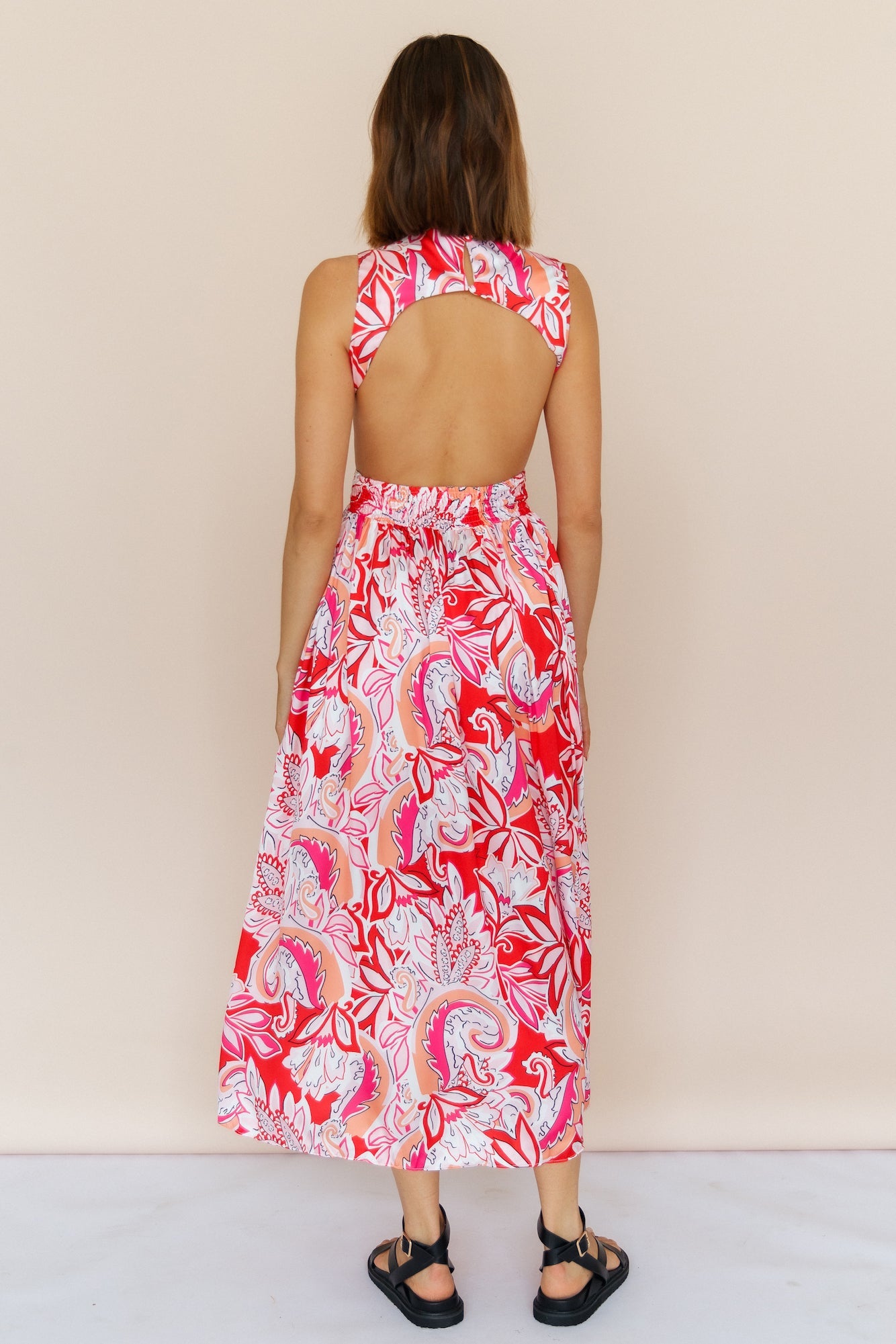 Pomegranate Maxi Dress