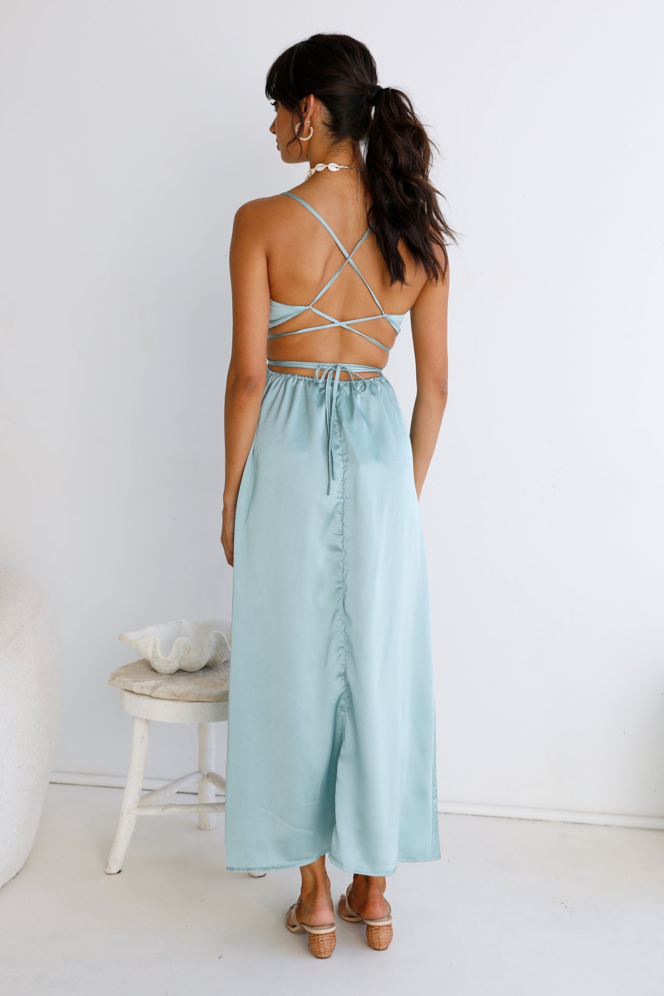 Be My Darling Maxi Dress Light Blue