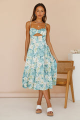 Lotus Lovers Maxi Dress Blue