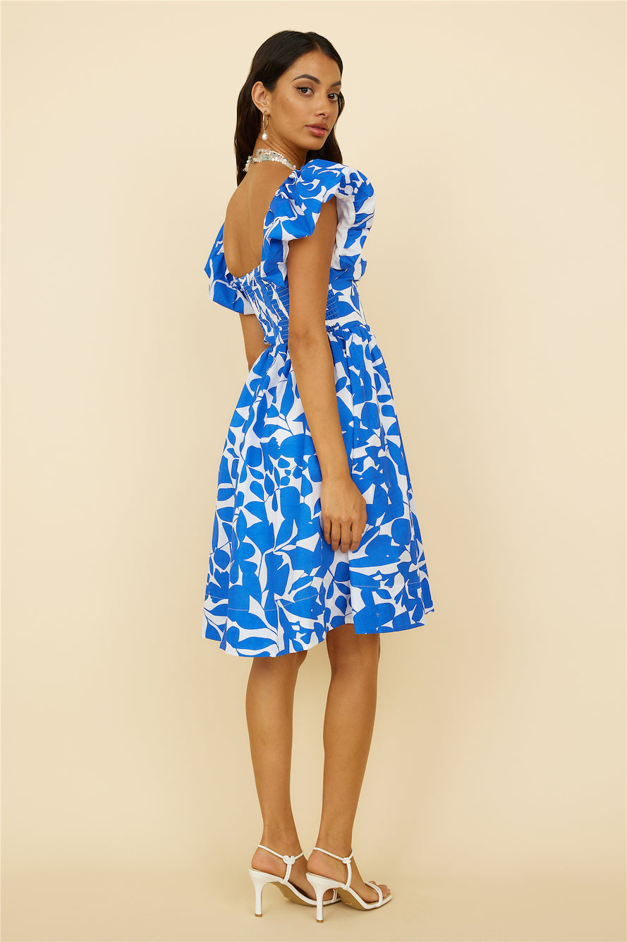 Core Values Midi Dress Blue