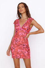 Forever Unfolding Mini Dress Pink