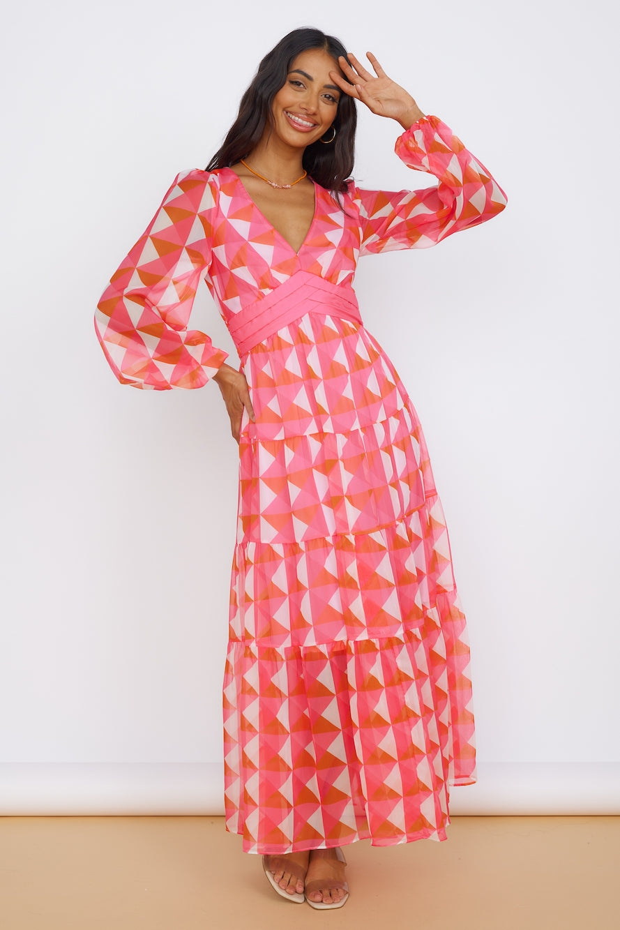 Delightful Dream Maxi Dress Pink