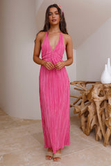 Above The Sky Maxi Dress Pink