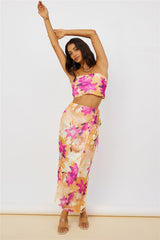 Sun On My Shoulder Maxi Skirt Floral