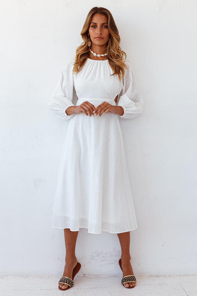 Summer Fireplace Dress White