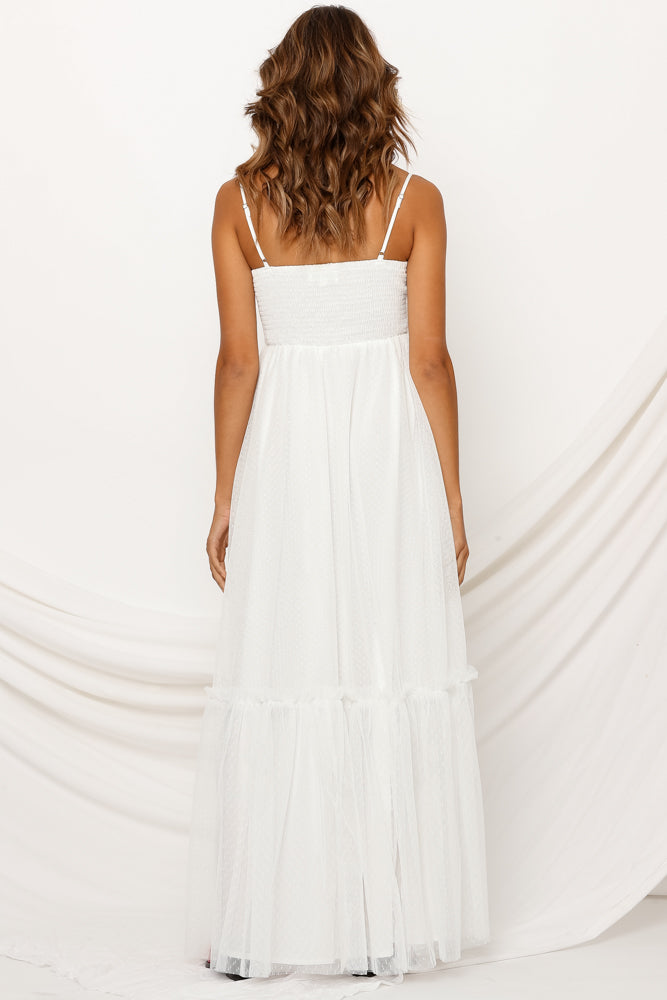 Love Me Do Maxi Dress White