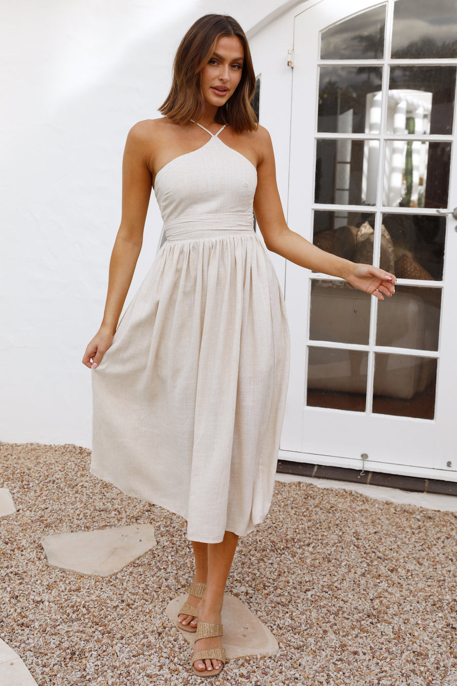 Sifting Sands Maxi Dress Beige