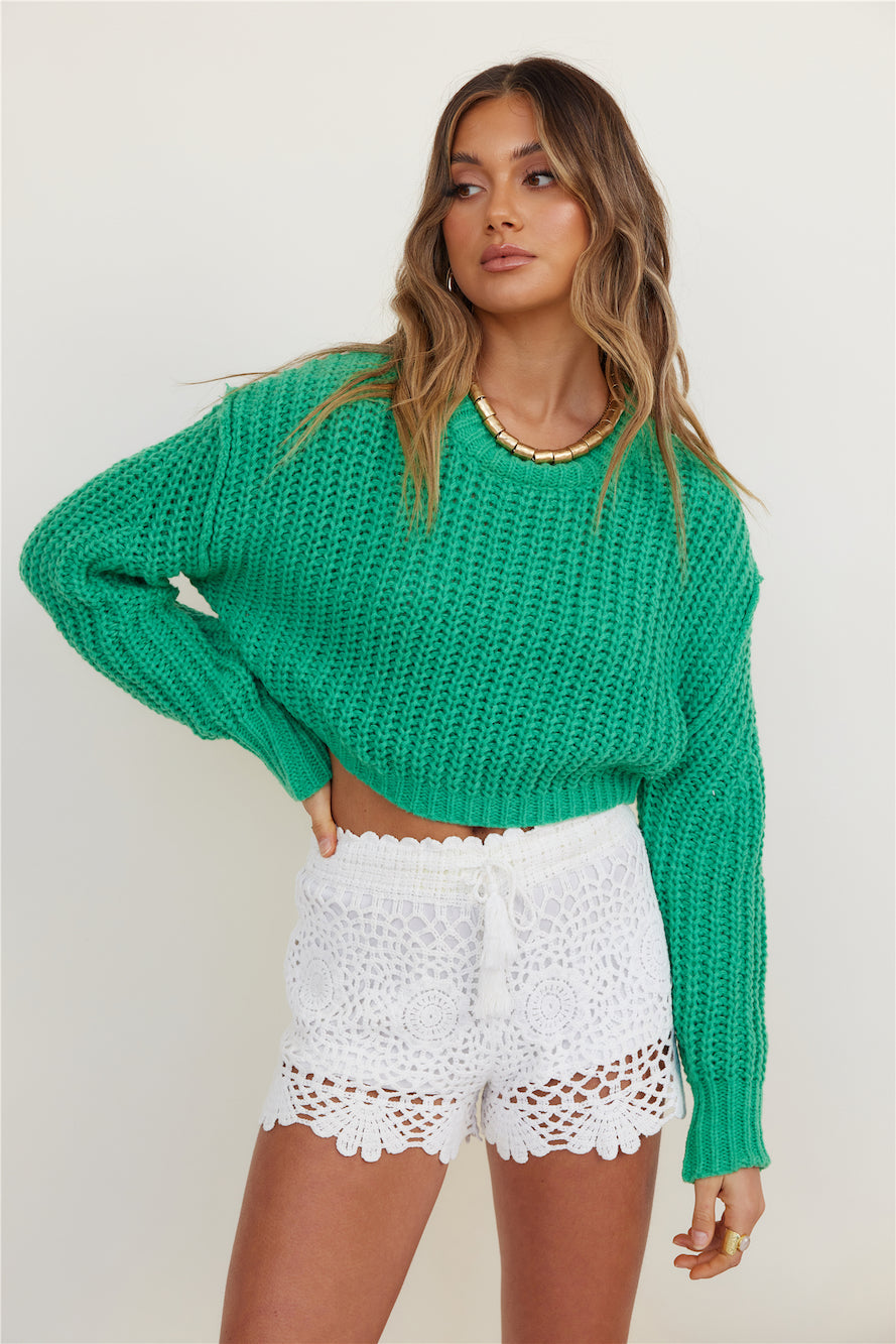 Crystal Glow Knit Green