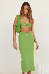 Citrine Maxi Skirt Green