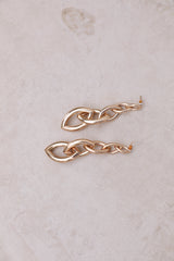 Linked To You Earrings Gold