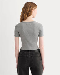 The ’90S Rib Tee | Mid Heather Grey