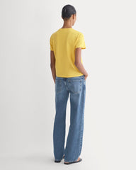 The Box-Cut Tee In Essential Cotton | Passion Fruit | Pocket