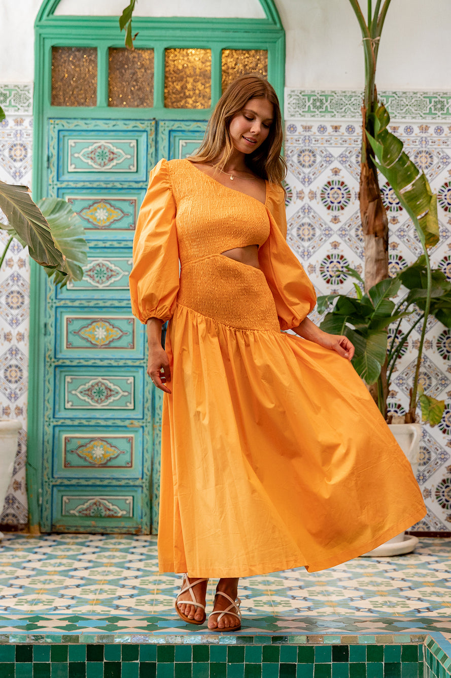 Cheery Maxi Dress Orange