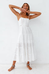 Moon Faerie Midi Dress White