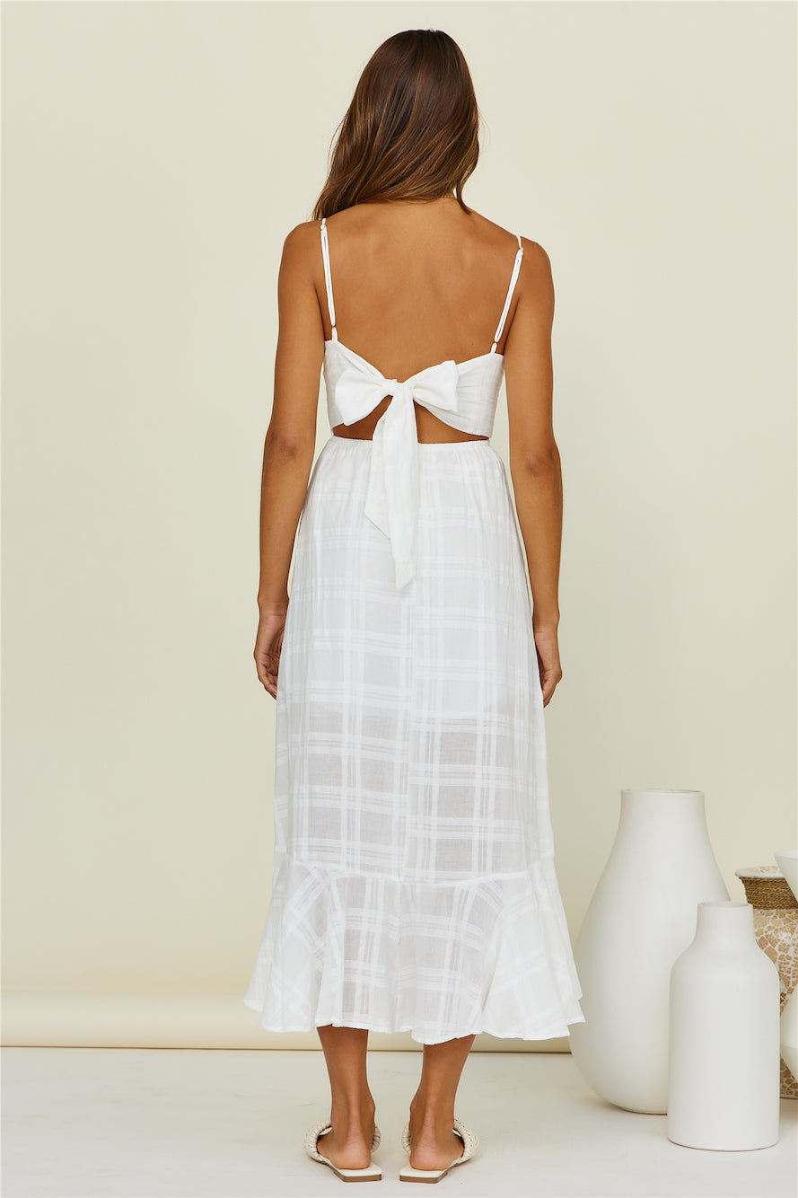 Mina Maxi Dress White