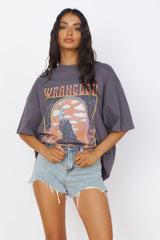 WRANGLER Boxy Slouch Tee Peacock Oasis