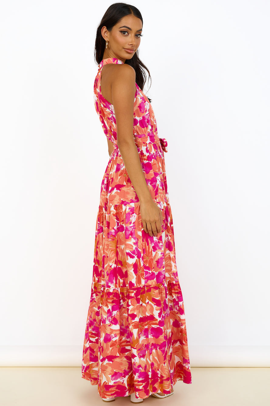 Peach Pie Maxi Dress Pink